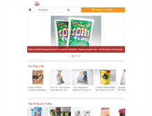 Tablet Screenshot of plasticfoodpackagingbags.com